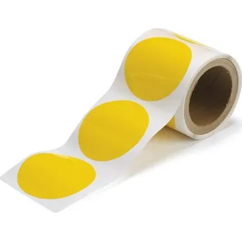 Podlahové značení - Tečky v roli, Ø 89 mm, 300 ks, žluté