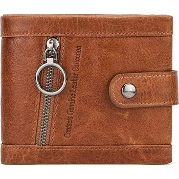 Obal na doklad Contacts® pánská kožená peněženka Gordien Hnědá Contacts M1308s2