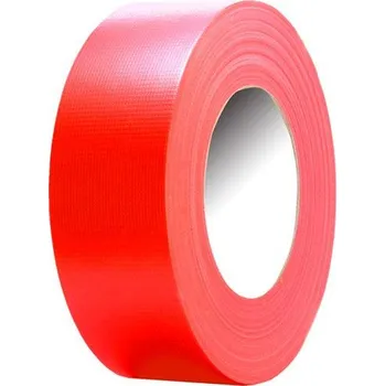 Výstražná páska Textilní páska pro všeobecné účely, červená (5 cm x 50 m)