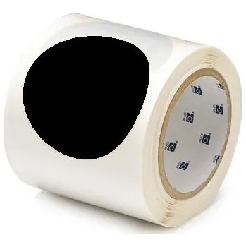 Značení Podlahové značení - Tečky v roli, Ø 88,9 mm x 30 m, 55 ks v roli, černé