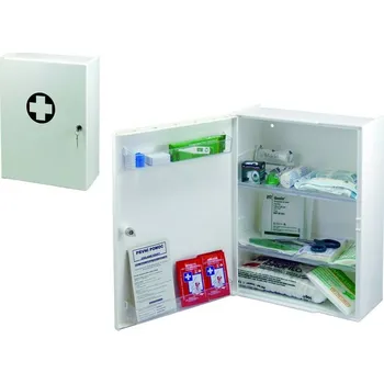 Lékárnička Nástěnná plastová lékárnička s náplní KANCELÁŘ