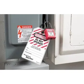 Visací zámek Identifikační štítky "NEODSTRAŇOVAT" (14,6 x 7,9 cm )