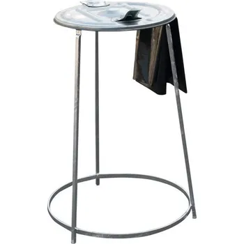 Venkovní odpadkový koš Stojan na pytle s kovovým víkem