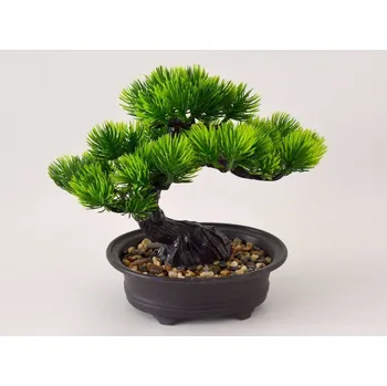 umělá květina Umělé květiny - Bonsai BOROVICE v květináči