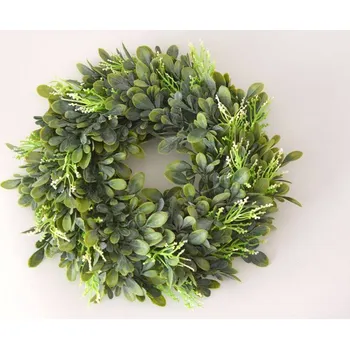 umělá květina Umělý věnec BUXUS nezdobený prům. 28 cm