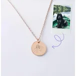 Řetízek z chirurgické oceli - MEDAILÓNEK 20 mm Rose gold