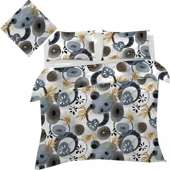 Povlečení Povlečení 140 x 200 cm, 70 x 80 cm, 140 g/m2, bavlna 100%, PICASSO ŠEDÉ