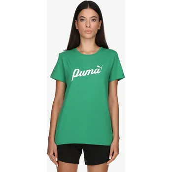 Dámské tričko PUMA ESS Plus Script W 679315-86 zelené M