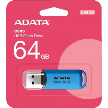 USB flash disk USB flash disk ADATA C906 64 GB USB 2.0 modrý