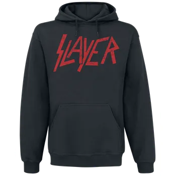 Pánská mikina Mikina s kapucí z Slayer - Classic Logo Distressed - Muži - černá