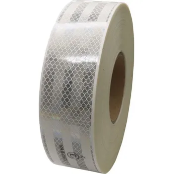 Výstražná páska Reflexní páska na pevný povrch 3M - bílá (5 cm x 50 m)