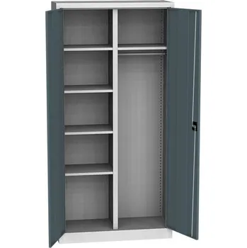 Skříňka na nářadí Univerzální skříň 2 dveře, 1950 x 950 x 400 mm, ŠEDOMODRÁ