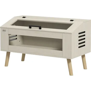 Teraristika Terárium pro plazy, box pro ještěrky, 140 litrů, kompatibilní s vyhřívací podložkou, skleněné okénko