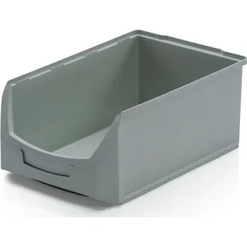 Zednická nádoba Plastový zkosený box, do 40 kg ŠEDÝ