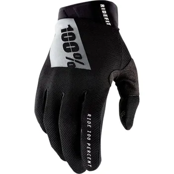 Cyklistické rukavice Rukavice cyklistické pánské 100% RIDEFIT Gloves Black/White - M
