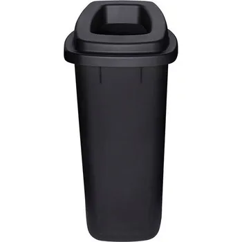 Skladový kontejner Plastový odpadkový koš SORT BIN s černým víkem - 90 l