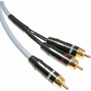 Audio kabel Melodika Melodika MDSWY120G Y-type subwooferový kabel (RCA-2xRCA) stříbrná - 12 m