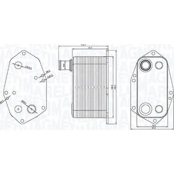 Chladič motoru Olejový chladič, motorový olej MAGNETI MARELLI RO0002