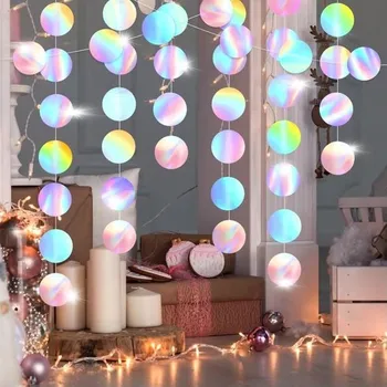 Party dekorace 5 ks papírové girlandy s třpytivým bannerem