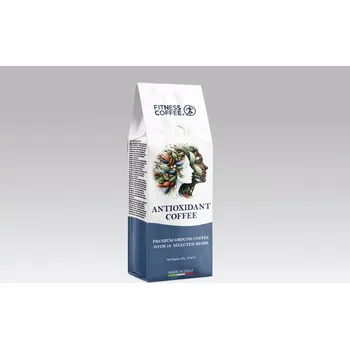 Káva Káva FITNESS COFFEE ANTIOXIDANT FULLY BLEND® 250 g mletá - káva s bylinkami (90 % arabica, 10 % robusta & 16 druhů bylin)