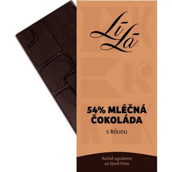 Čokoláda Lílá Mléčná čokoláda 54% s kávou 50 g