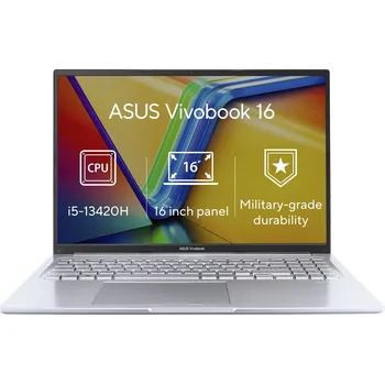 Notebook ASUS Vivobook 16/X1605VA/i5-13420H/16"/WUXGA/16GB/512GB/UHD Xe/W11H/Silver/2R
