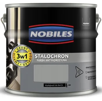 barva na kov NOBILES STALOCHRON Barva na kov přímo na rez ŠEDÁ RAL 7042 2,5L