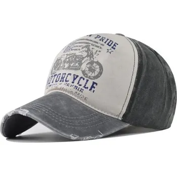 Kšiltovka Čepice s kšiltem Bavlněná Kšiltovka Motorcycle Hnědá EDIKO 23031602180467272