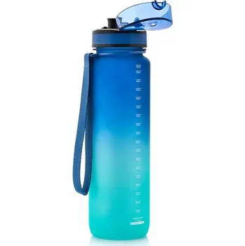 Láhev Meteor Sportovní láhev na vodu 1000ml Modrotyrkysová Meteor 97k-cube