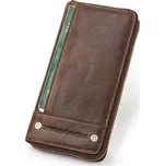 Contacts® pánská kožená peněženka Servilio Hnědá Contacts M1289