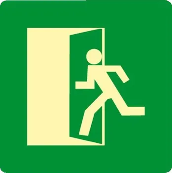 Únikový východ, fólie 15,0 x 15,0 cm