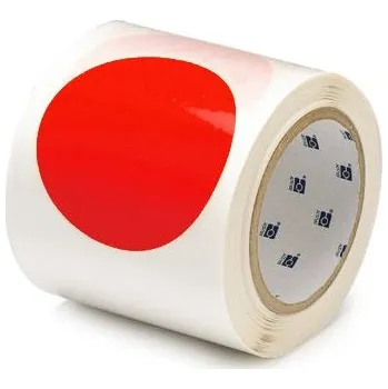Značení Podlahové značení - Tečky v roli, Ø 88,9 mm x 30 m, 55 ks v roli, červené