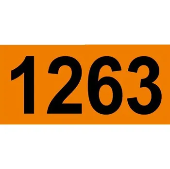 TEXT - 1263, oranžová fólie 21 x 10 cm