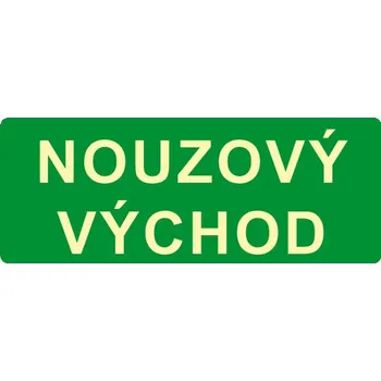 Nouzový východ, fólie 21 x 8,7 cm