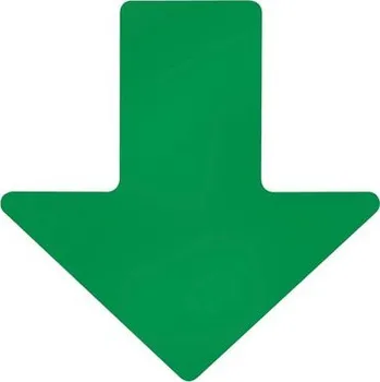 Značení Podlahové značení - Šipky, 50,8 x 127 mm, 100 ks v balení, zelené