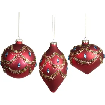 Vánoční ozdoba BARRINGTON FURNITURE Luxusní vánoční ozdoba Červená GW-P30536