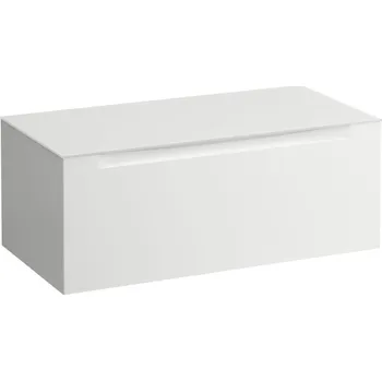 Koupelnový nábytek LAUFEN ARUN - zásuvkový element 1000, s jednou zásuvkou, bez výřezu, se skleněnou vrchní deskou, H4181101519991