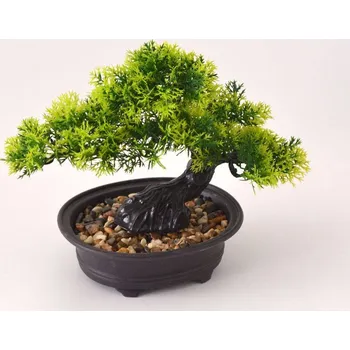 umělá květina Umělé květiny - Bonsai CEDR v květináči