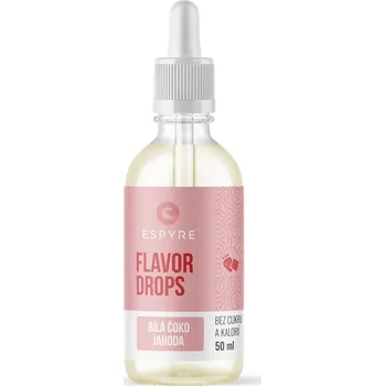 Espyre Flavor Drops 50 ml, bílá čokoláda/jahoda