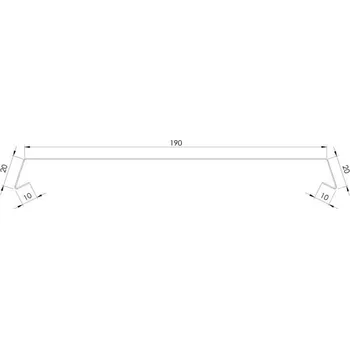 Atika r.š. 250mm Barva: RAL 9010 - Bílá, Materiál: Lakovaný pozinkovaný plech LESK
