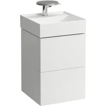Koupelnový nábytek Kartell LAUFEN - skříňka pod umyvadlo, se 2 zásuvkami, včetně organizéru, s prostorově úsporným sifonem pro umyvadlo H815331, H4075080336401