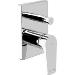 JIKA Cubito N - vanová-sprchová podomítková páková baterie, kompletní, vč. mosazného tělesa (H3211X6...0001), Chrom lesklý (H3211X60040001)