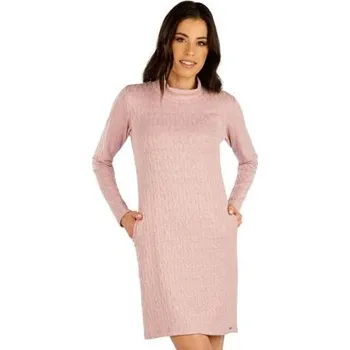 Oblečení a móda Dámské šaty s dlouhým rukávem Litex 7E009 fialovo šedá M