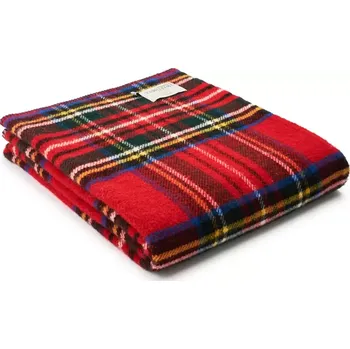 deka BARRINGTON FURNITURE Skotská deka Tartan Royal Stewart červená 150 x 200