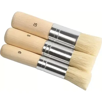 Umělecký štětec Sada tupovacích šablonovacích štětců - 3 ks