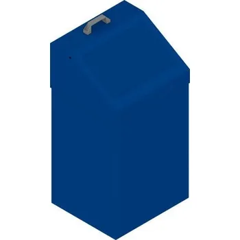 Skladový kontejner Kovový výklopný koš celobarevný modrý - 70 l