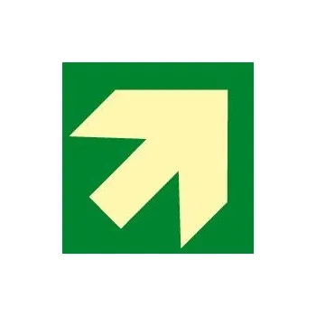 Značení Směrovka k první pomoci - zelená (nahoru, dolů), fólie 20,0 x 20,0 cm