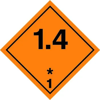 Značení Značka ADR č. 1.4, magnetická fólie 1,5 mm (30 x 30 cm)