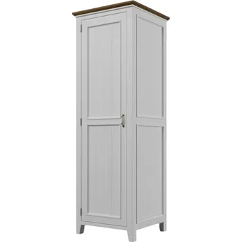 Komoda ARTEN (NANO Systems s.r.o.) Skříň se šatní tyčí FLEUR-W1P (Bílá)