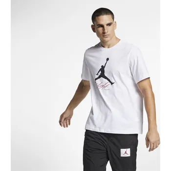 Pánské oblečení Tričko Air Jordan White 1128397 L